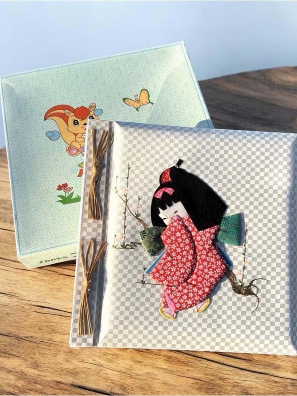 Vintage MCM Oriental Photo Album Baby Book Child Fabric Cover Chinese New